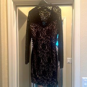 Black lace dress